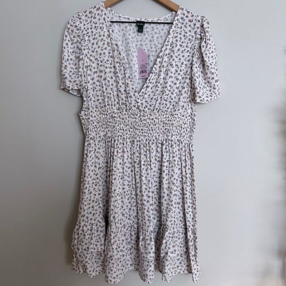 Wild Fable Floral Wrap Prairie Dress - Picture 1 of 7